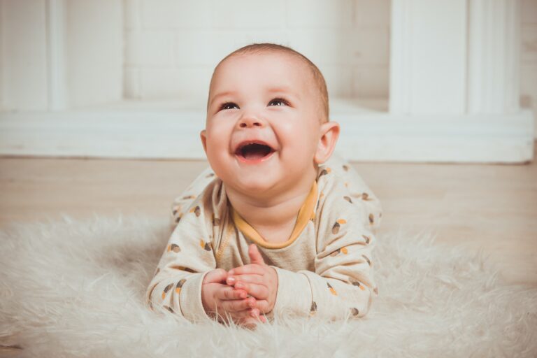 Happy Baby Yoga Pose - Healthier Baby Today