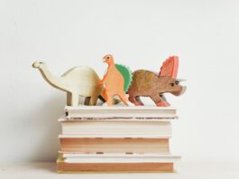 Three Wooden Dinosaur // Healthier Baby Today