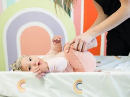 Mother stretching Baby, Gymnastics Poses // Healthier Baby Today