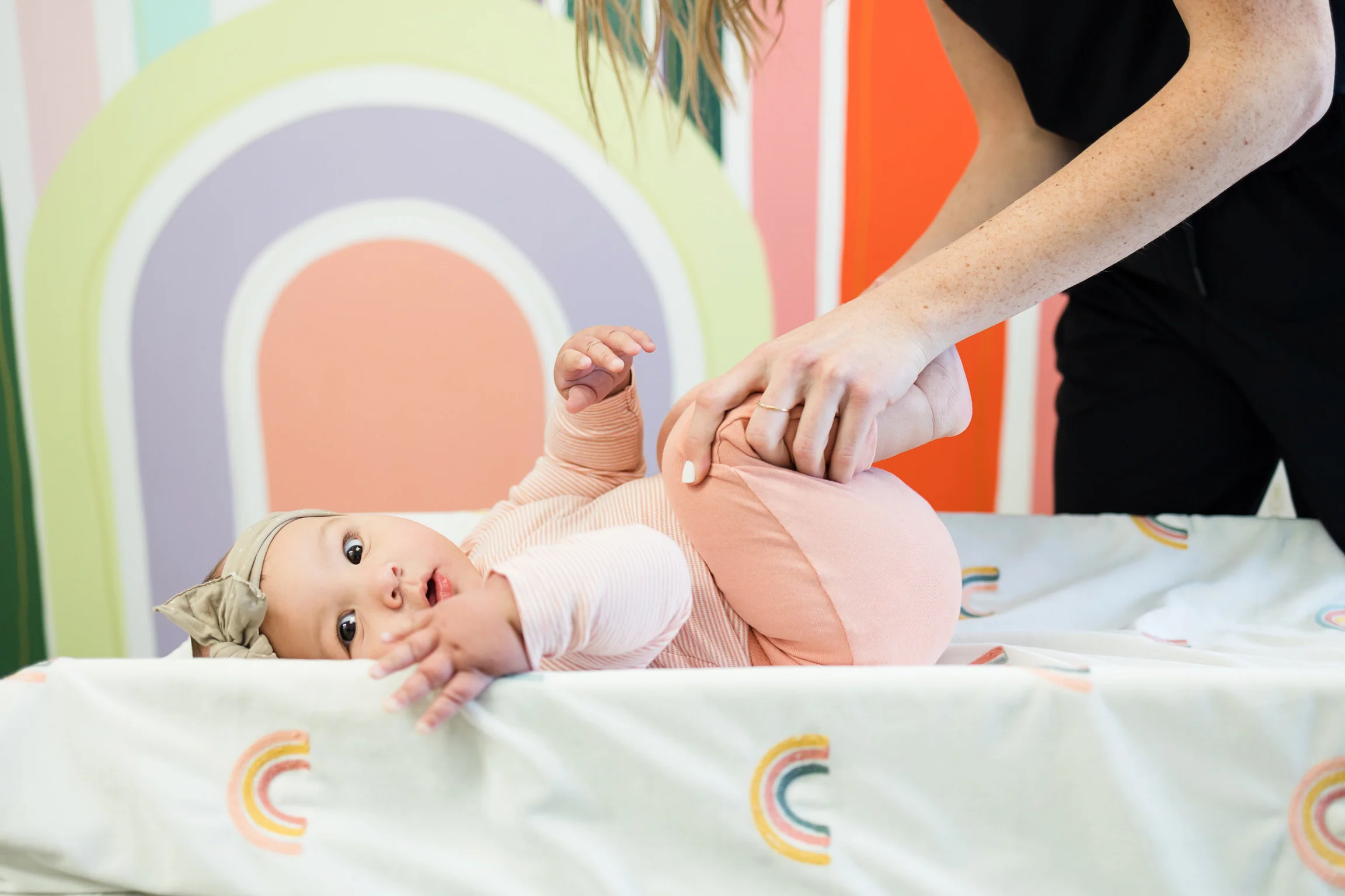 Mother stretching Baby, Gymnastics Poses // Healthier Baby Today
