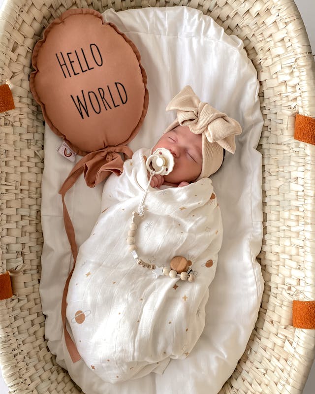 Baby Sleeping on a Bassinet // Healthier Baby Today