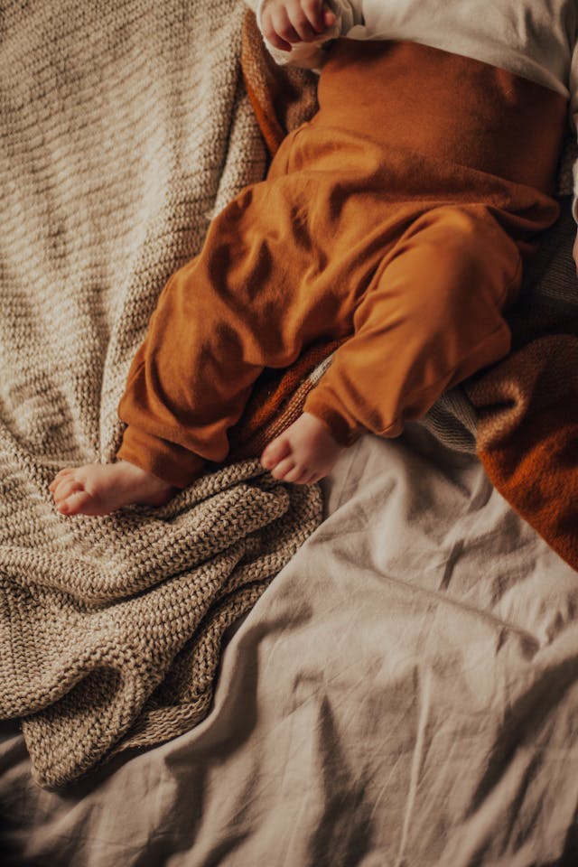 Feets of Newborn on Blankets // Healthier Baby Today