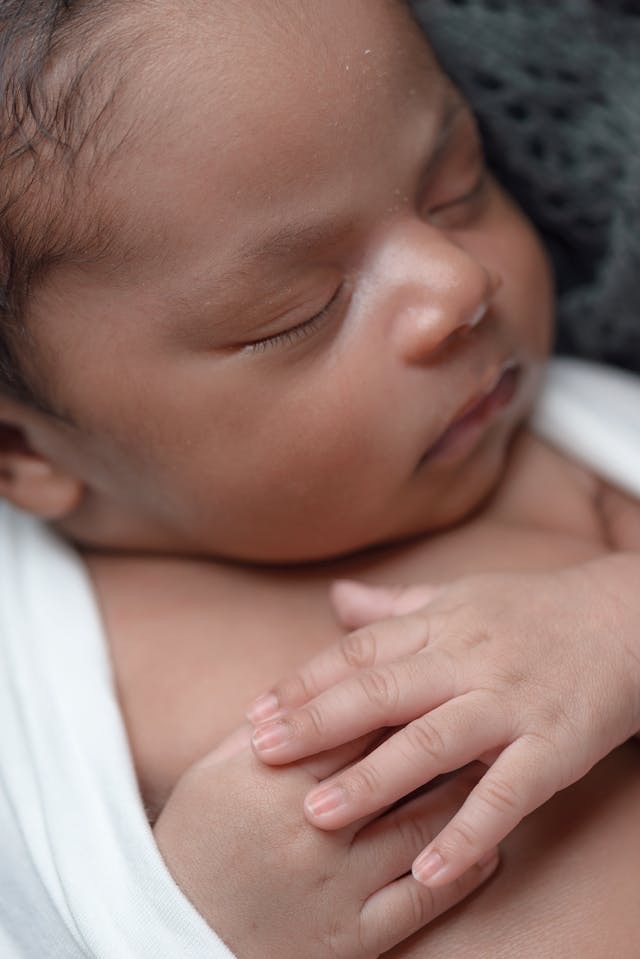 Close up shot of baby sleeping // Healthier Baby Today